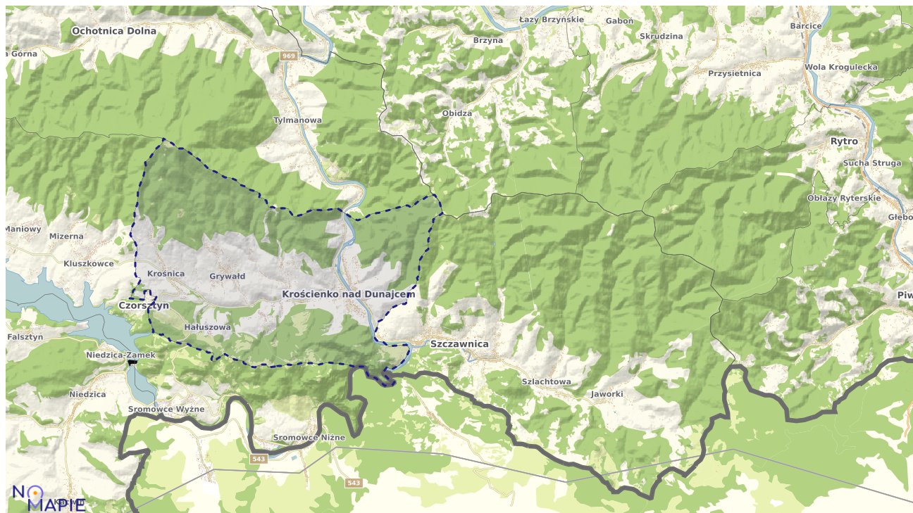 Mapa uzbrojenia terenu Krościenka nad Dunajcem